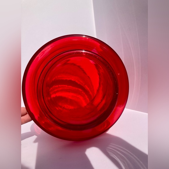 Vintage Mid Century Handmade in Poland Large Art Glass Vase 11.75" Tall Bamboo - Picture 3 of 16